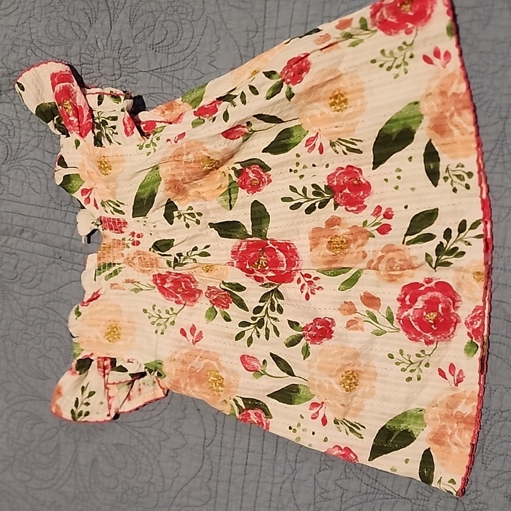 Mudpie flutter sleeve floral top